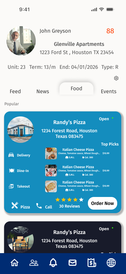 Food & Local Listings
