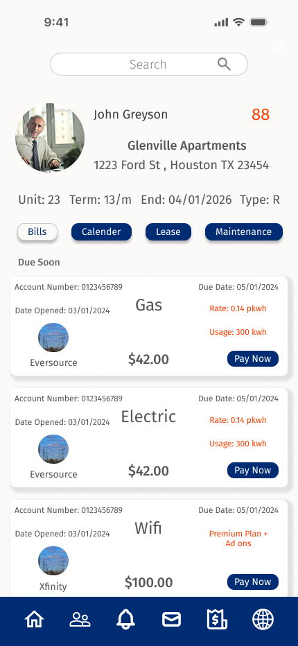 Tenant Profile & Score